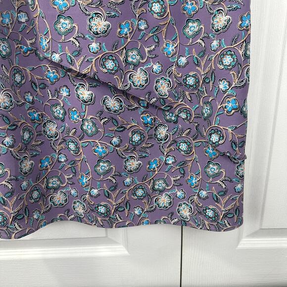 CAbi #3453 Floral Print Scrollwork Cami Top Sz Small Purple Dainty Whimsy Girly - Picture 13 of 14